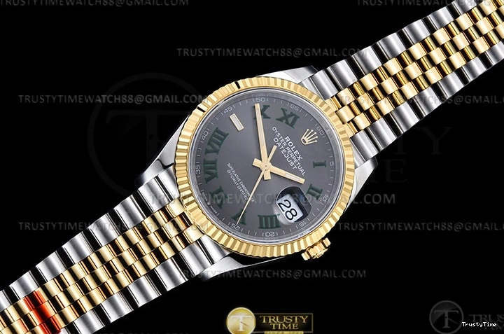 0109 Affordable RDJ0453 – DJ 36mm Jub Flt 904L YG SS Grey Rm VSF VS 777